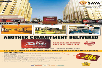 Possession started at Saya Zion in Greater Noida